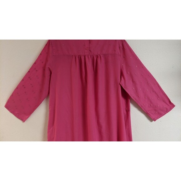 GUDREN SJODEN Women's Pink Organic Cotton Lightweight Comfy Dress Large - Picture 13 of 14